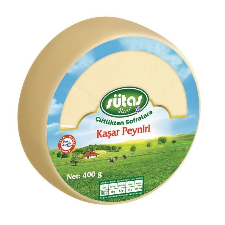 SÜTAŞ KAŞAR PEYNİRİ 400GR TAZE 1*27