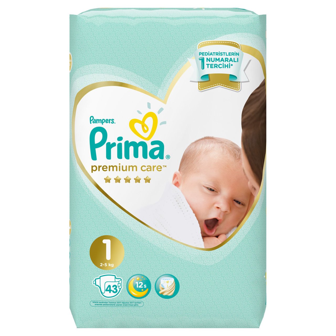 PRİMA İKİZ PREMİUM 1YENİDOĞAN 2-5KG 43'LÜ 1*2