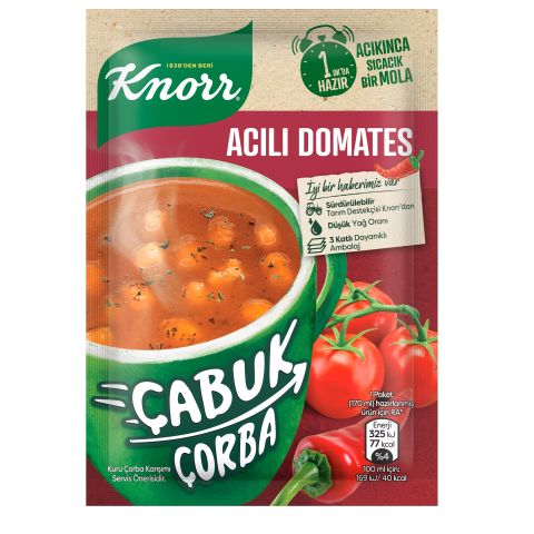 KNORR ÇB.Ç.KITIRLI ACILI DOMATES 22G 1*24*6