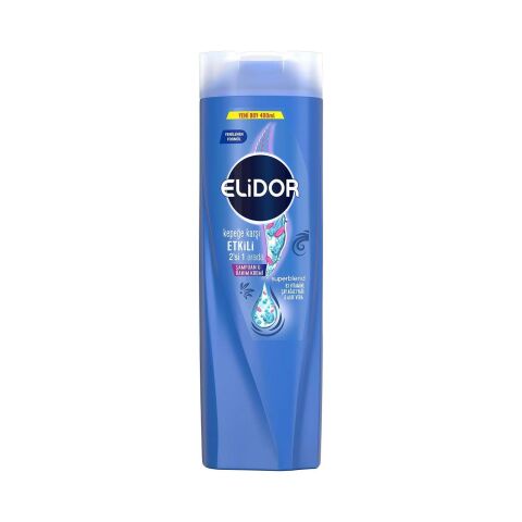 ELİDOR ŞAMPUAN 400ML 2/1 KEPEĞE KARŞI SUPERBLEND 1*18