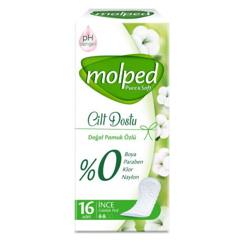 MOLPED GÜNLÜK PURE& SOFT İNCE 16'LI 1*24