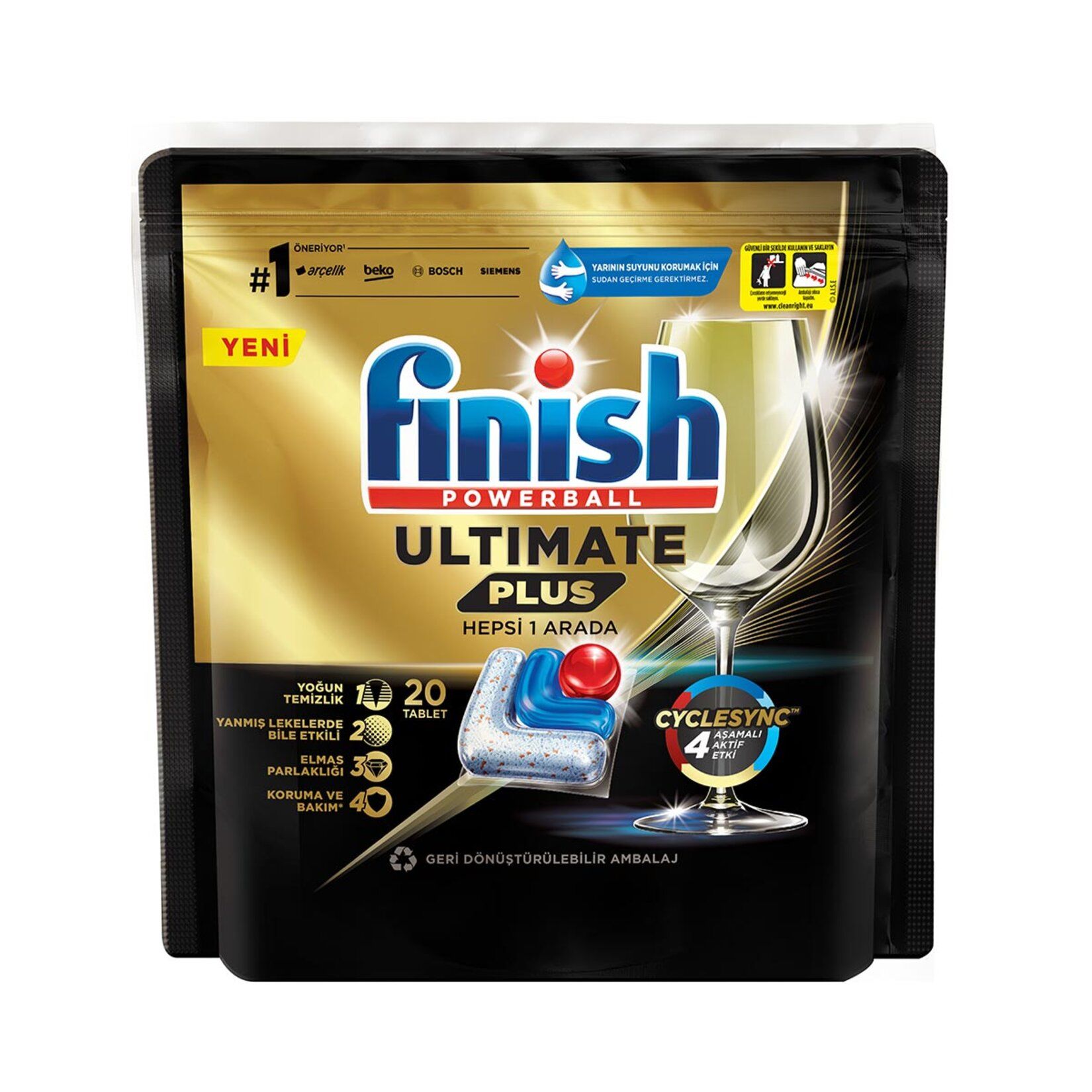 FİNİSH TAB.ULTIMATE PLUS 20'Lİ 244G POŞET 1*7