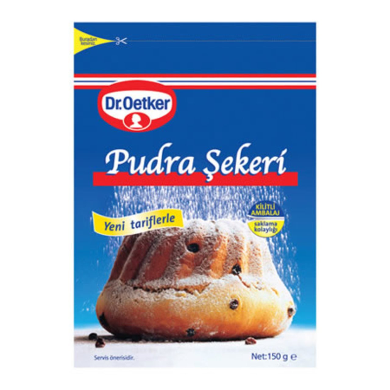 DR.OETKER.PUDRA ŞEKERİ 150G KİLİTLİ AMBALAJ 1*12