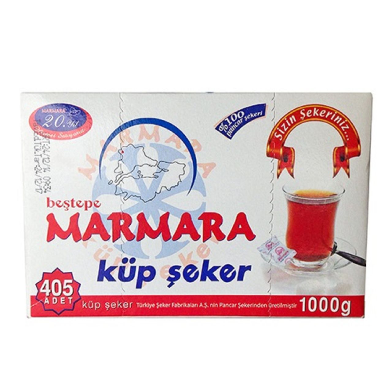 MARMARA-BEŞTEPE Ş.1KG KÜP ŞEKER 405'Lİ  1*20