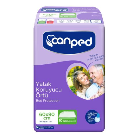 CANPED YATAK KORUYUCU ÖRTÜ 60*90CM 10'LU 1*8