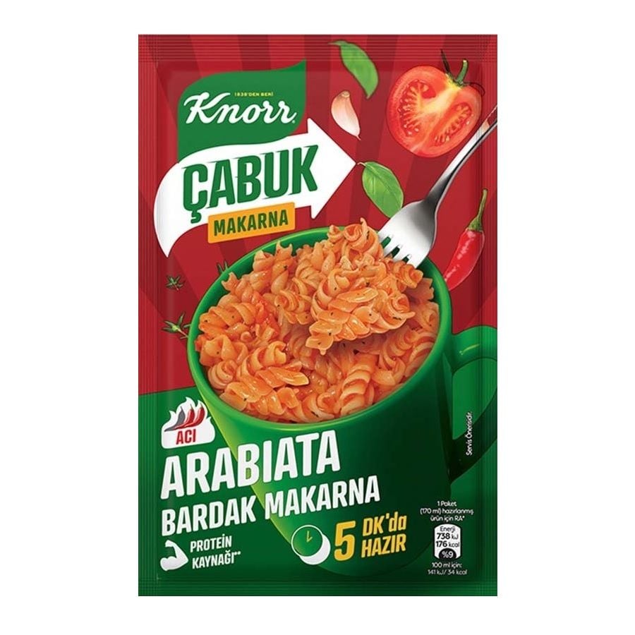 KNORR MAK.BARDAK MAKARNA ARABİATA ACI ÇABUK 48G 1*48