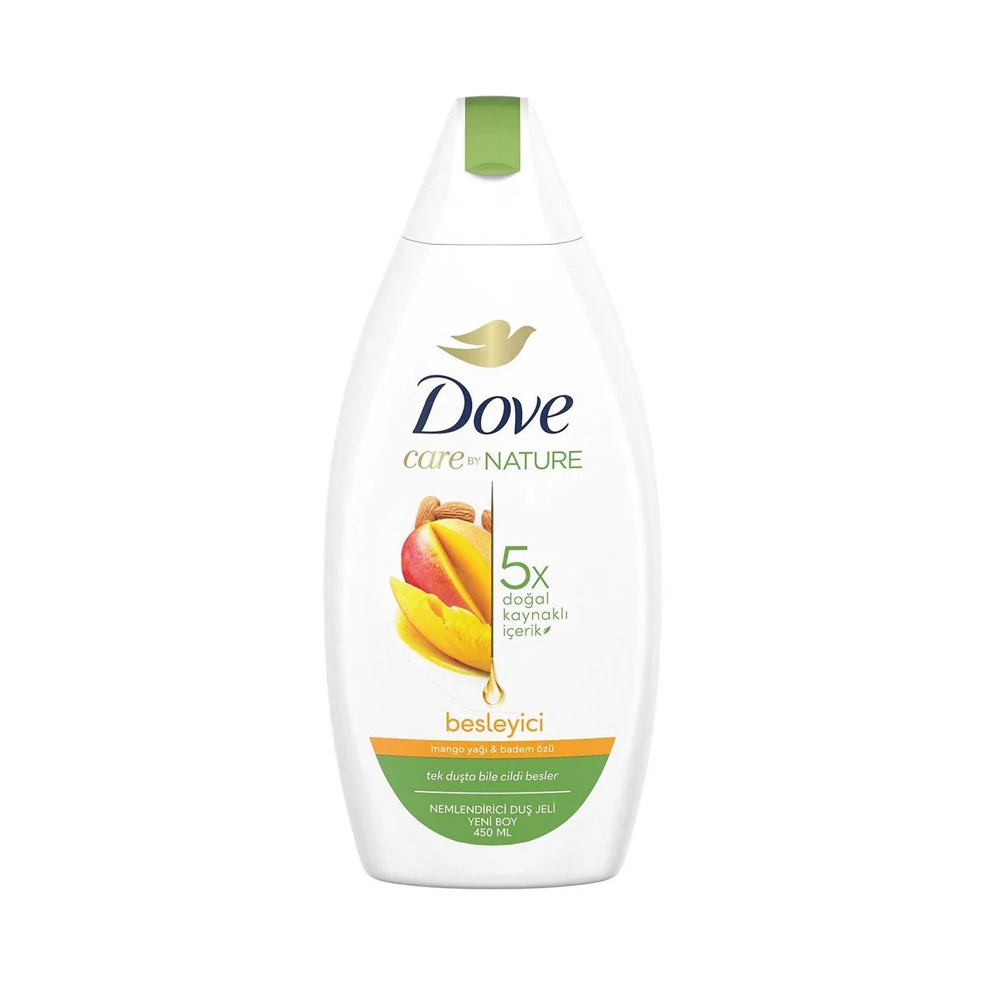 DOVE DUŞ JELİ 450ML MANGO YAĞI&BADEM ÖZÜ BESLEYİCİ 1*12