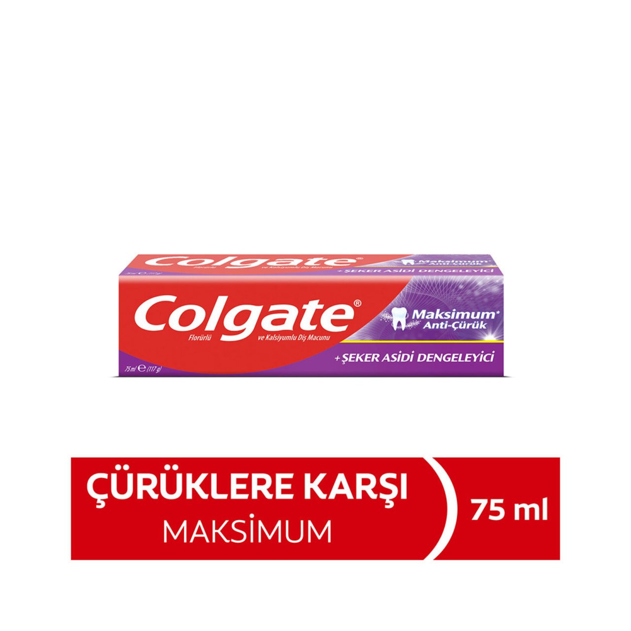 COLGATE M.MAKS.ANTİ-ÇÜRÜK ŞEKER ASİDİ DENGE.75ML 1*48