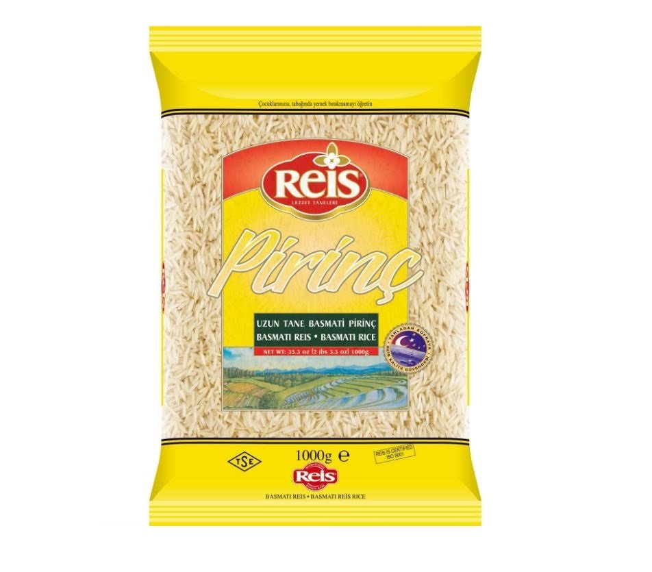 REİS 1KG P.BASMATİ UZUN TANE PİRİNÇ 1*20