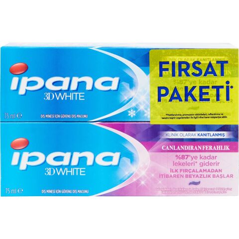 İPANA ÜÇB.75ML+75ML ÇAY VE KAHVE +CANLANDIRAN FIRSAT 1*12