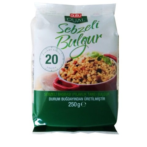 DURU DUAL 250G SEBZELİ BULGUR 1*8