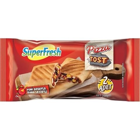 SÜPERFRESH PİZZA TOST 200GR 2'Lİ 1*12