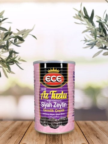 ECE SİYAH ZEYTİN AZ TUZLU GEMLİK SÜPER N:800GR TNK KOD: 1097 1*6