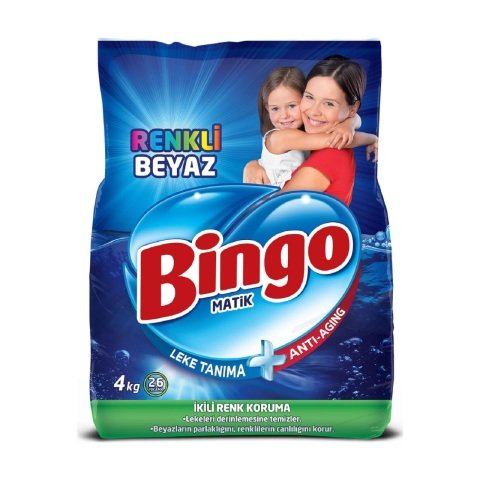 BİNGO M.4KG RENKLİ BEYAZ 1*1