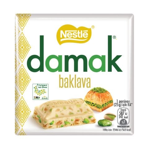 NESTLE Ç.DAMAK 60GR BAKLAVA ANTEP FISTIKLI BEYAZ 1*6*24