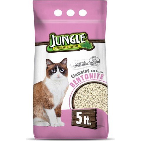 KEDİ KUMU JUNGLE BENTONİT 5LT JNGP-026 1*4