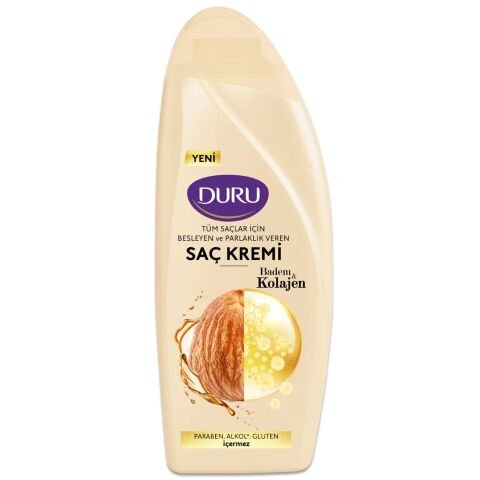 DURU Ş.SAÇ KREMİ 500ML BADEM &KOLAJEN TÜM SAÇLAR 1*12