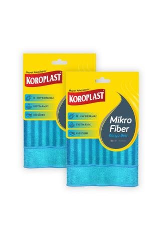 KOROPLAST MİKROFİBER BANYO BEZİ 2Lİ 1*24