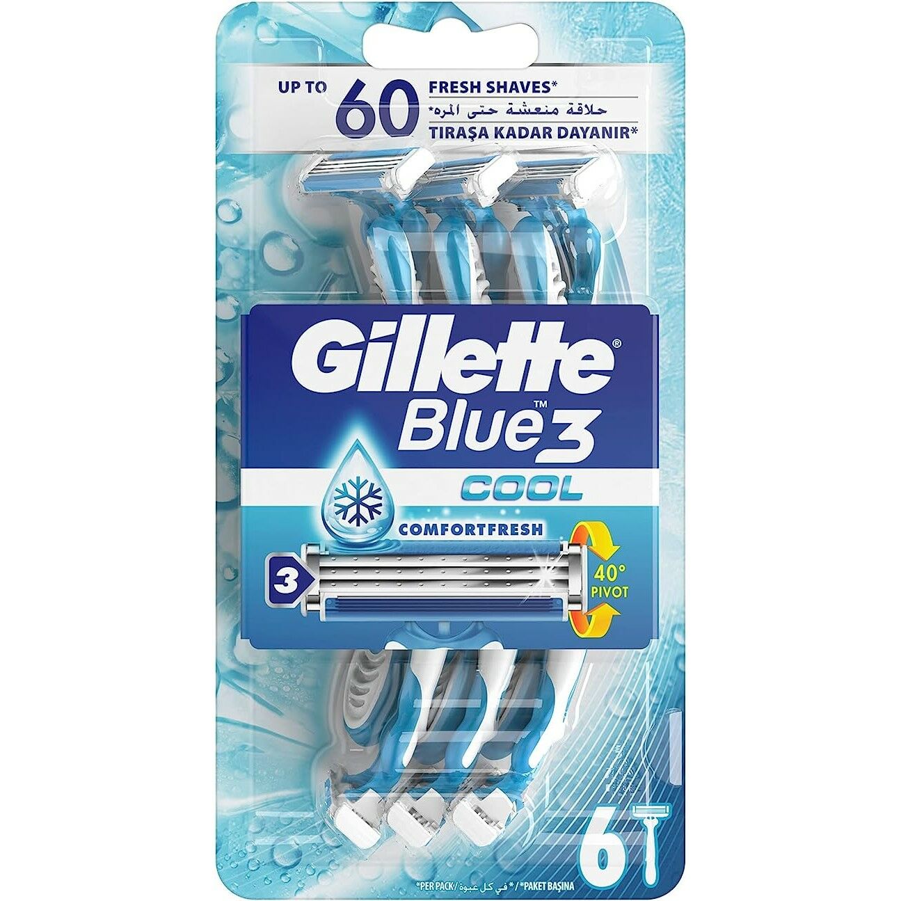 GİLLETTE BLUE III PLUS 6'LI  COOL 1*6