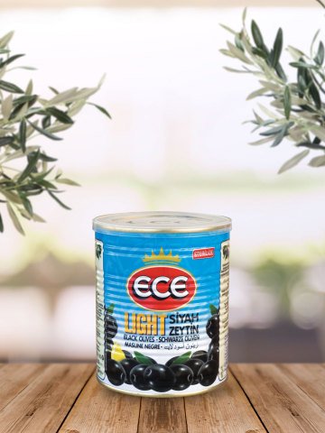 ECE SİYAH ZEYTİN 1/1 TNK LİGHT 780GR KOD:1627  1*6