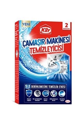 PERSİL K2R ÇAMAŞIR MAKİNESİ TEMİZLEYİCİSİ 5İN1 2*75G 1*6