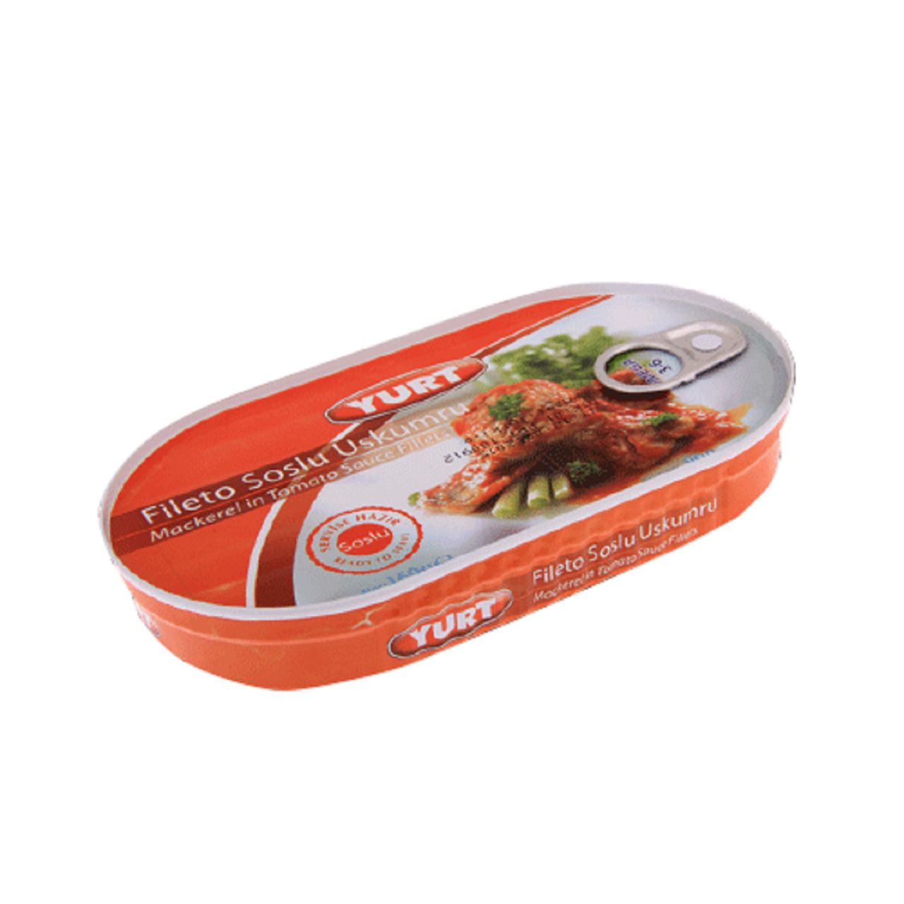 YURT KONSERVE FİLETO SOSLU USKUMRU NET:160G SÜZME:96G 1*16