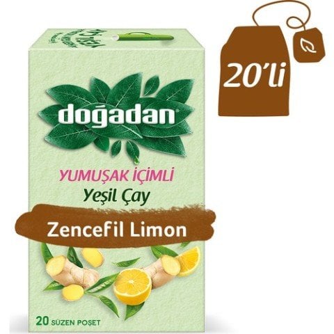 DOĞADAN FORM YEŞİL ÇAY&ZENC&LİMON 20Lİ 1*12