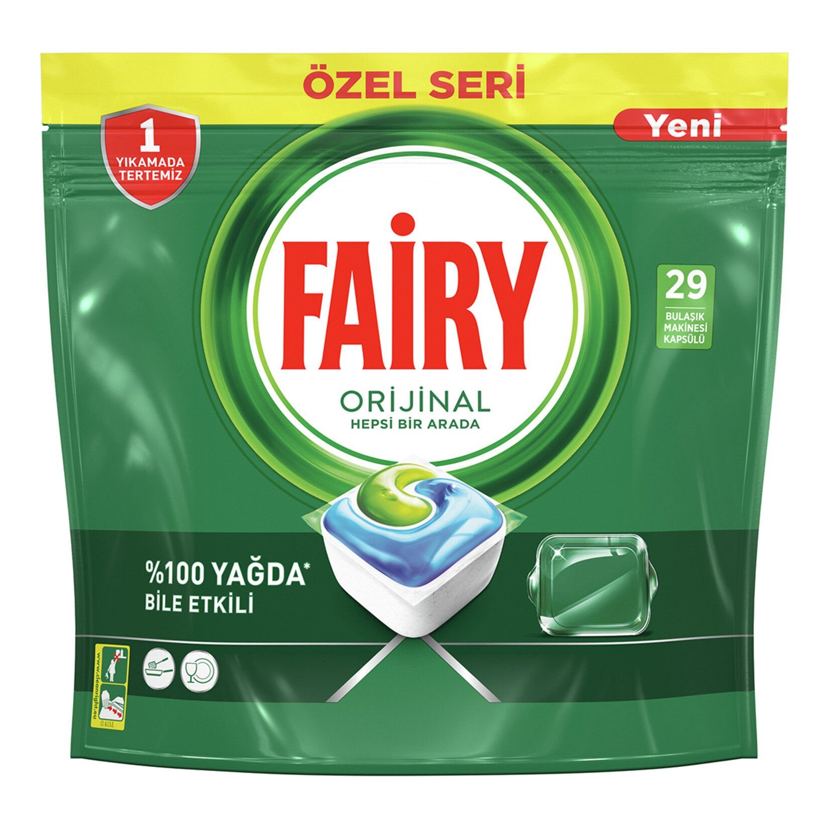 FAİRY KAPS.H1A 29'LU SARI HEPSİ BİR ARADA 392G ÖZEL SERİ 1*5