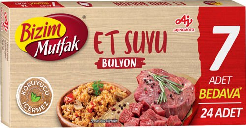 ÜLKER BİZİM B.ET BULYON 24 TABLET  YERLİ BESİ 240GR 6446-12 1*36