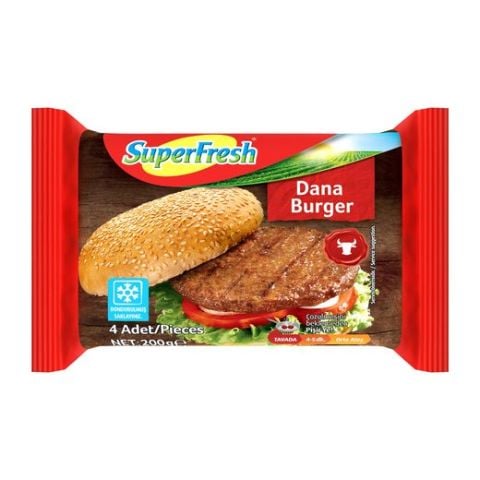 SÜPERFRESH E.DANA BURGER KÖFTE 200GR 1*8