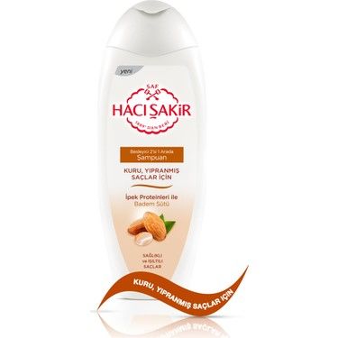 HACI ŞAKİR ŞAMPUAN 500ML 2/1 BESLEYİCİ BADEM KURU VE YIPRANMIŞ SAÇ 1*12