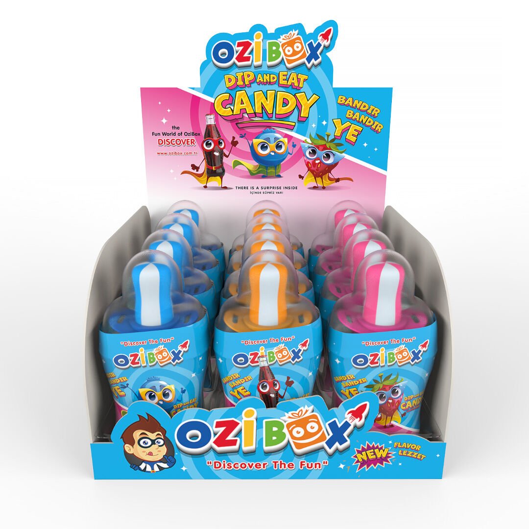 LOLLİBONİ OZİBOX ÇİLEKLİ EMZİK ŞEKER 32GR 1*12*12