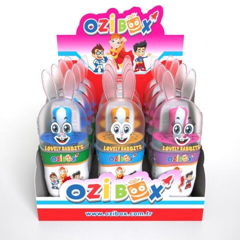 LOLLİBONİ OZİBOX SEVİMLİ TAVŞAN EMZİK ŞEKER 32GR 1*12*12