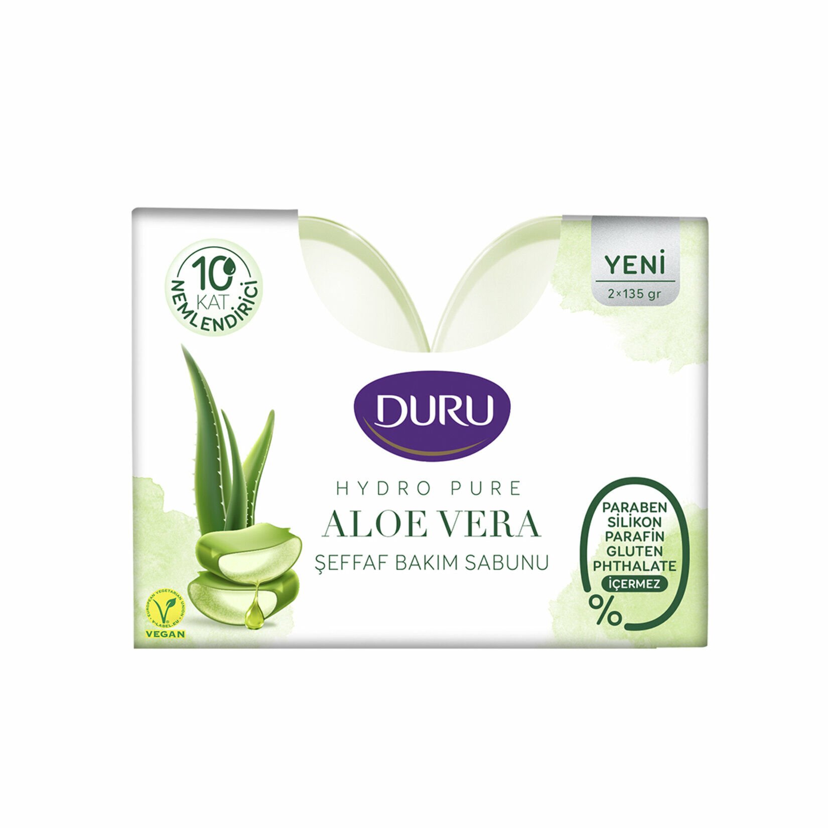 DURU SABUN 2*135G HYDRO PURE ALOEVERA 270G 1*18