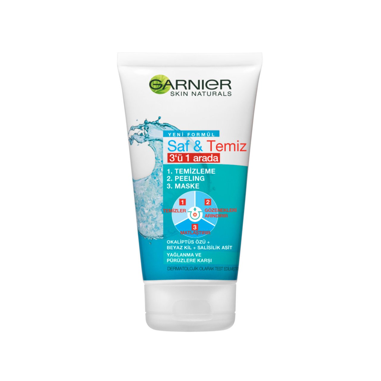 GARNIER.3İN1 TMZ+PEELİNG+MASKE 150ML 1*6