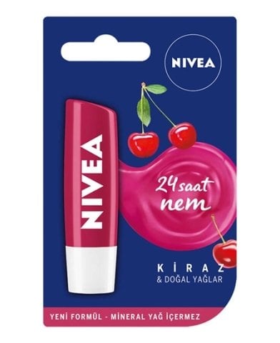 NIVEA LİP KİRAZ DUDAK BAKIM KREMİ 4,8G 85077 1*12