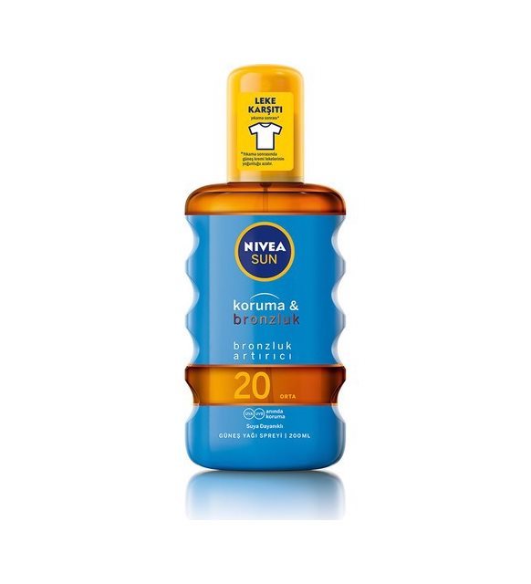 NIVEA SUN BRONZ F20 GÜNEŞ YAĞI 200ML SPREY 86037 *12