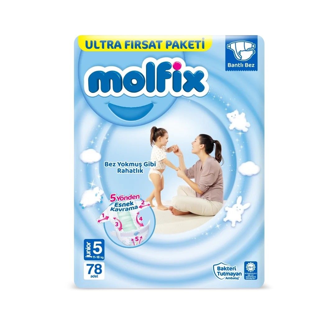 MOLFİX ULTRA FIRSAT 5JUNİOR 11-18KG 78'Lİ 1*2