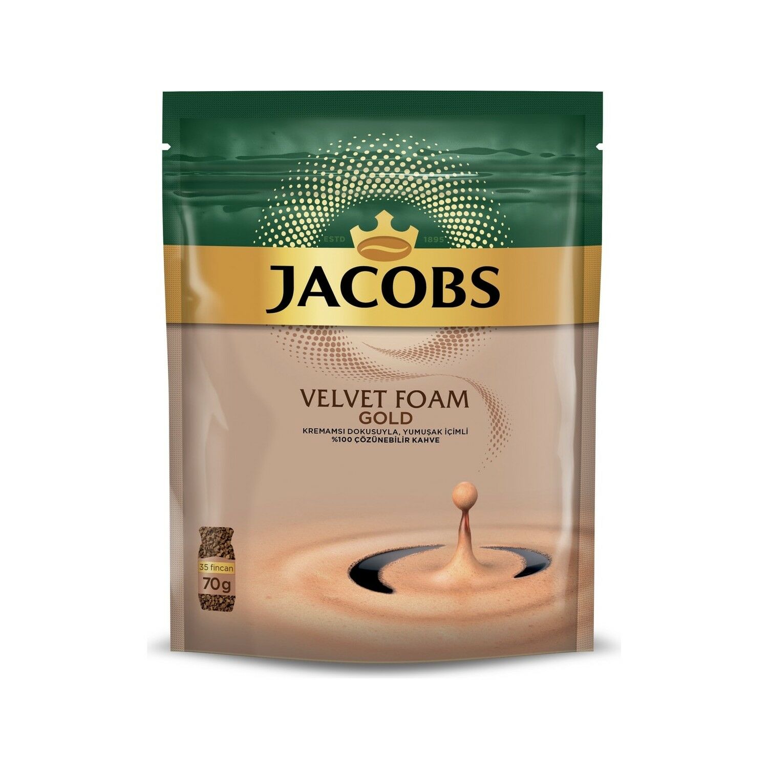 JACOBS P.70G VELVET FOAM GOLD KREMAMSI YUMUŞAK KAHVE 1*12