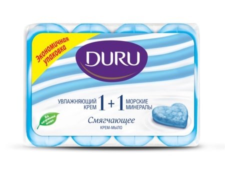 DURU SABUN 4*80G 1+1 GÜZELLİK DENİZ MİNERALLERİ 320G 1*12