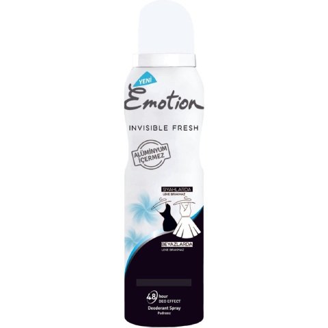 AROMEL.EMOTİON DEO INVISIBLE FRESH 150ML 1*6*4