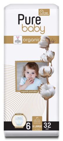 PURE BABY ORG.2'Lİ JUMBO 6XLARGE 32'Lİ 1*5