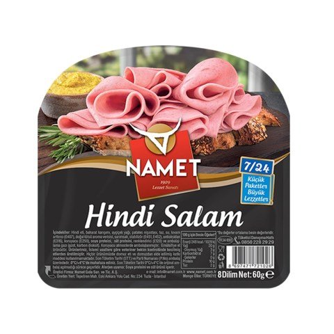 NAMET SALAM 7/24 HİNDİ 8 DİLİM 60GR 4991-30 1*18