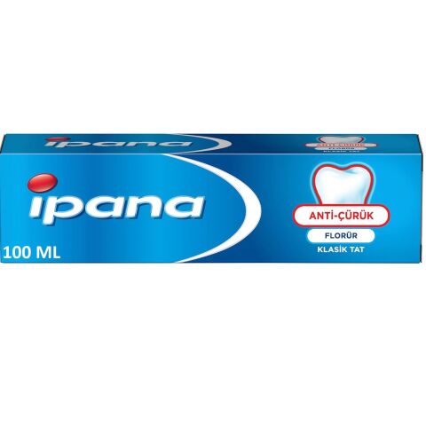 İPANA ANTİÇÜRÜK 100ML KLASİK TAT FLORÜR 1*24