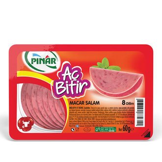 PINAR SALAM AÇBİTİR MACAR 7 DİLİM 50GR 1*17