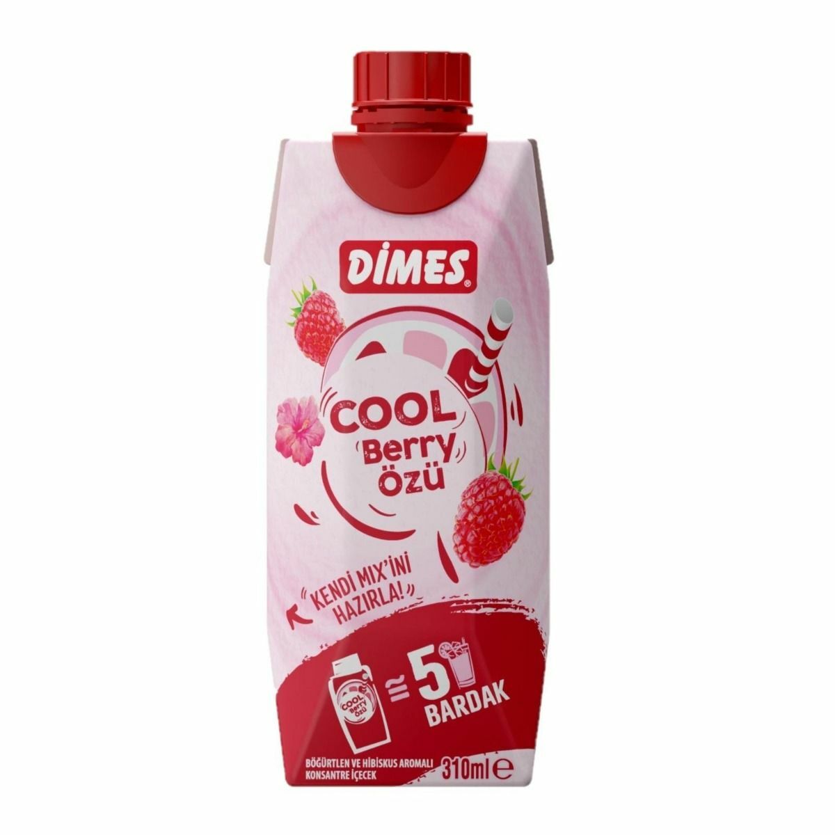 DİMES COOL 310ML BERRY ÖZÜ BÖĞÜRTLEN VE HİBİSKÜS 1*12