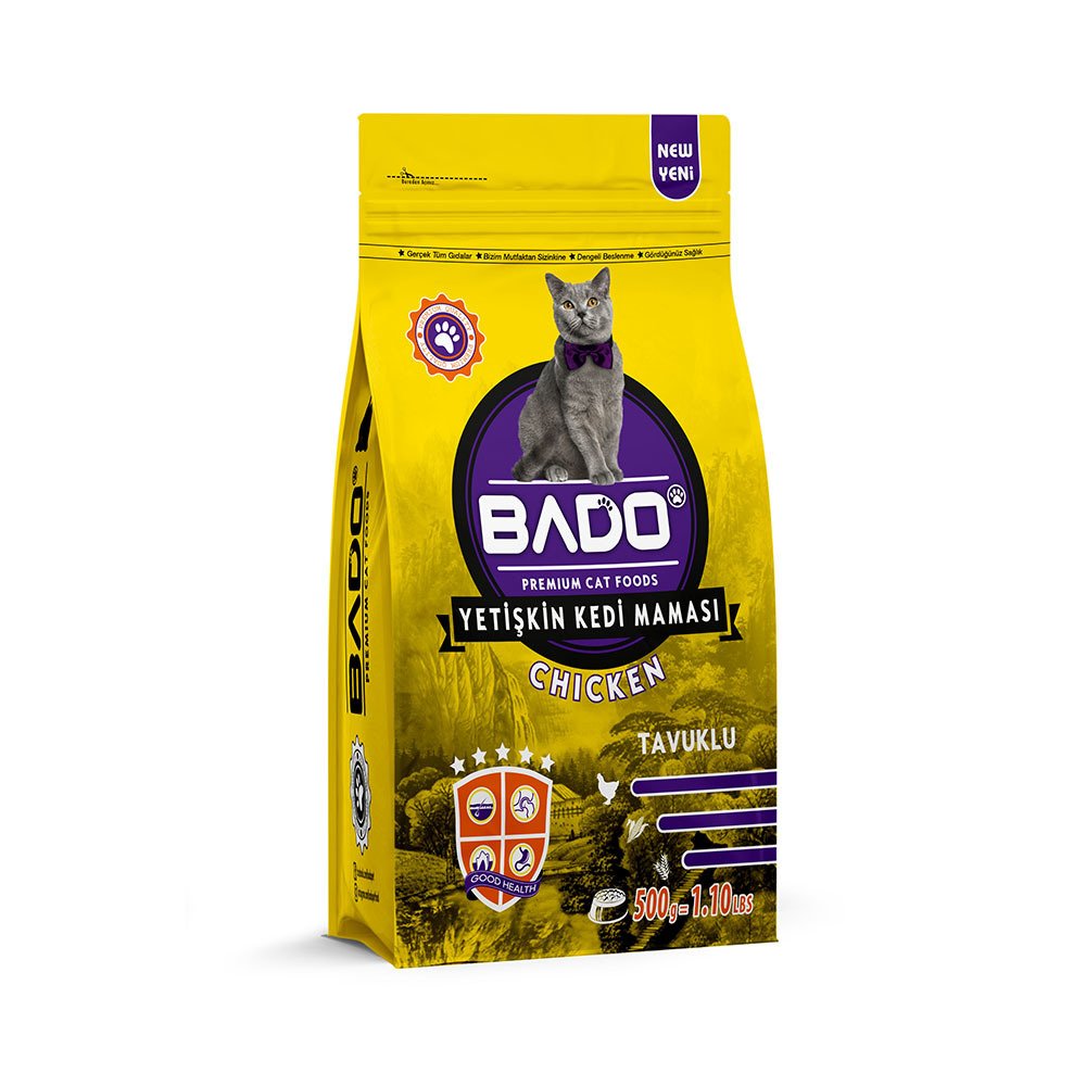 KEDİ M.BADO 500G TAVUKLU POŞET 1*12