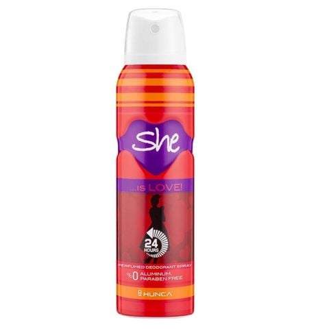 HUNCA DEO SHE İS LOVE 150ML 1*24