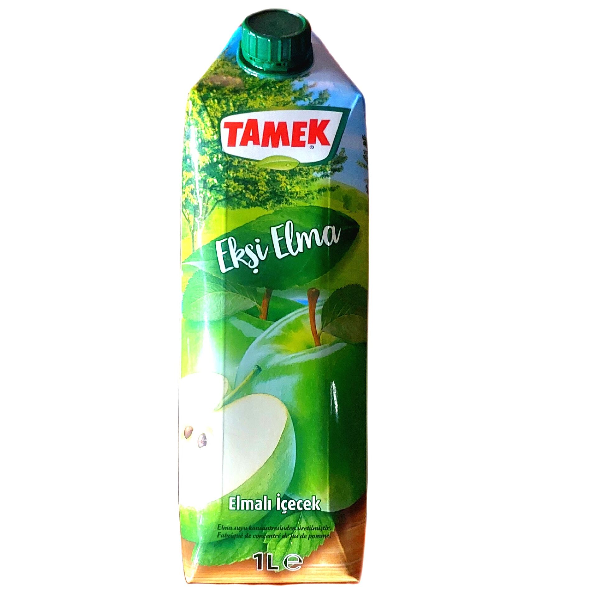 TAMEK MEYVE SUYU 1L. EKŞİ ELMA SUYU TETRA 1*12