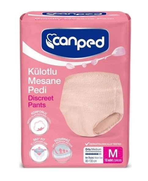 CANPED İNCE EMİCİ KÜLOT ORTA 10'LU 1*6